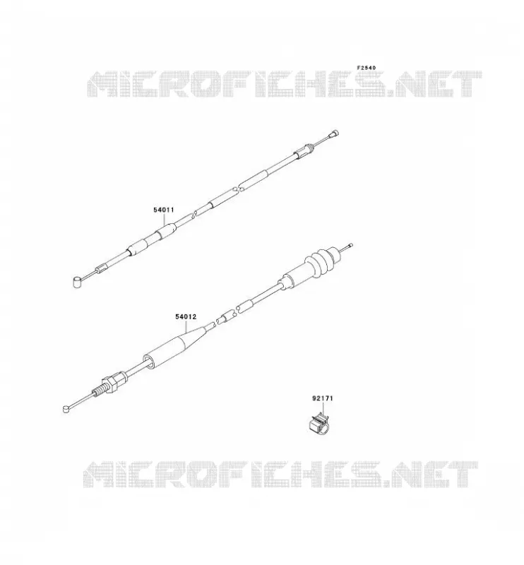 CABLES Kawasaki TOUT-TERRAIN 125 2007 KX125  KX125M7F