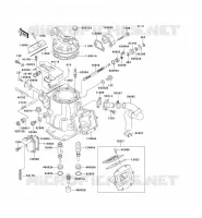 CYLINDER HEAD   CYLINDER voor Kawasaki KX250 1998