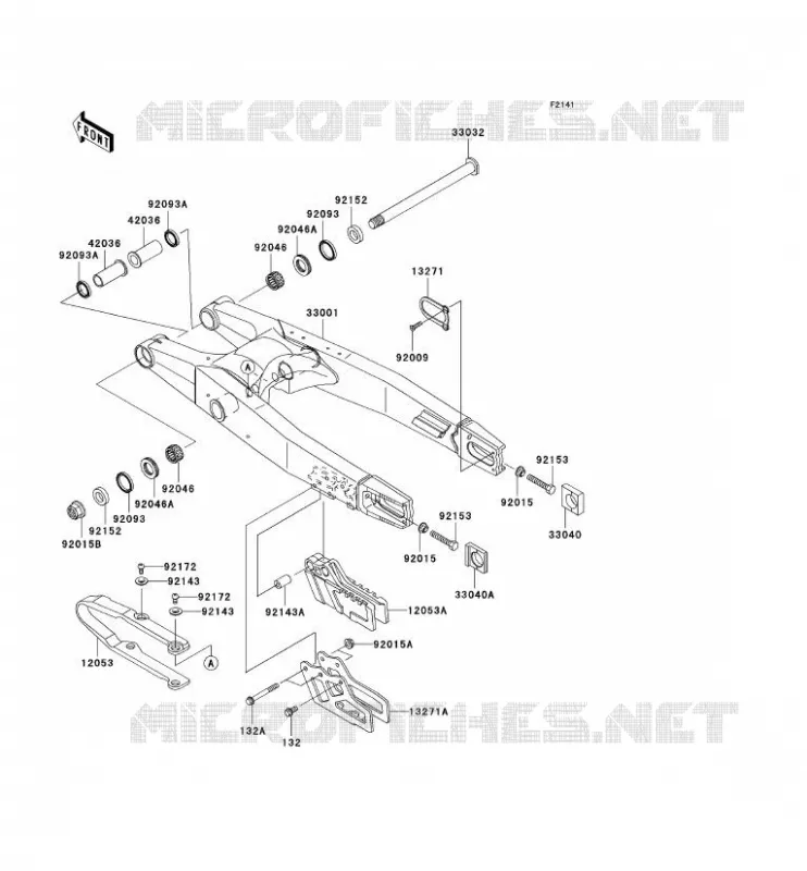 SWINGARM Kawasaki TOUT-TERRAIN 250 2004 KX250  KX250-M2