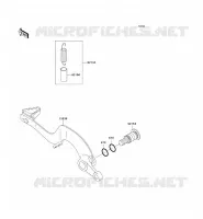BRAKE PEDAL voor Kawasaki KX250 2006