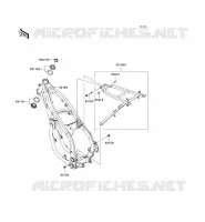CHASSIS voor Kawasaki KX250 2006