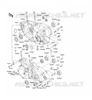 CRANKCASE(S) voor Kawasaki KX250 2006