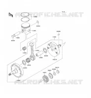 CRANKSHAFT   PISTON voor Kawasaki KX250 2006