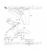 FENDER voor Kawasaki KX250 2006