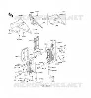 RADIATOR voor Kawasaki KX250 2006