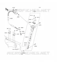 REAR MASTER CYLINDER voor Kawasaki KX250 2006