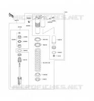 SUSPENSION   SHOCK ABSORBER voor Kawasaki KX250 2006
