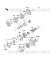 TRANSMISSION voor Kawasaki KX250 2006