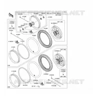 WHEELS   TIRES voor Kawasaki KX250 2006