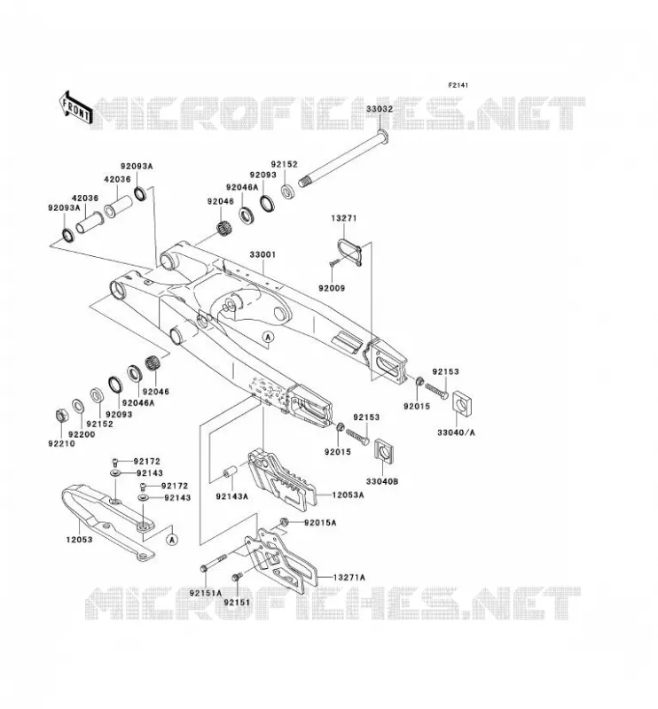 SWINGARM Kawasaki TOUT-TERRAIN 250 2007 KX250  KX250R7F