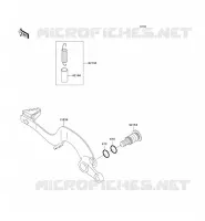 BRAKE PEDAL voor Kawasaki KX250 2008