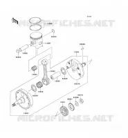 CRANKSHAFT   PISTON voor Kawasaki KX250 2008