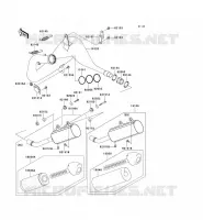 EXHAUST voor Kawasaki KX250 2008