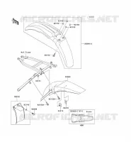 FENDER voor Kawasaki KX250 2008