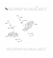 FOOTREST voor Kawasaki KX250 2008