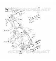 FRAME PARTS (COUVERTURE) voor Kawasaki KX250 2008