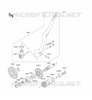 KICK STARTER voor Kawasaki KX250 2008