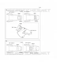 LABELS voor Kawasaki KX250 2008