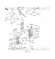 RADIATOR voor Kawasaki KX250 2008