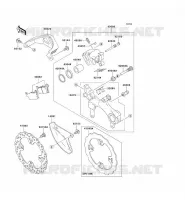REAR BRAKE voor Kawasaki KX250 2008