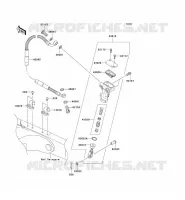 REAR MASTER CYLINDER voor Kawasaki KX250 2008