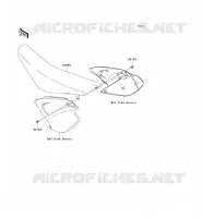 SEAT voor Kawasaki KX250 2008