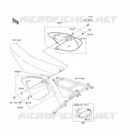 SIDE COWLING voor Kawasaki KX250 2008