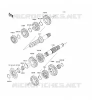 TRANSMISSION voor Kawasaki KX250 2008