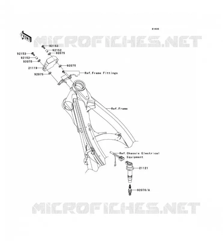 IGNITION SYSTEM Kawasaki TOUT-TERRAIN 250 2006 KX250F  KX250T6F