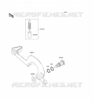 BRAKE PEDAL voor Kawasaki KX250F 2006