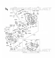 CRANKCASE(S) voor Kawasaki KX250F 2006