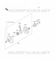 CRANKSHAFT voor Kawasaki KX250F 2006