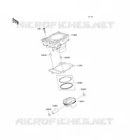 CYLINDER   PISTON  voor Kawasaki KX250F 2006