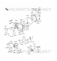 ENGINE COVERS voor Kawasaki KX250F 2006