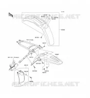 FENDER voor Kawasaki KX250F 2006