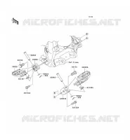 FOOTREST voor Kawasaki KX250F 2006