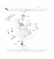 FUEL TANK voor Kawasaki KX250F 2006