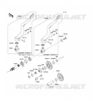 KICK STARTER voor Kawasaki KX250F 2006