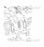 RADIATOR voor Kawasaki KX250F 2006