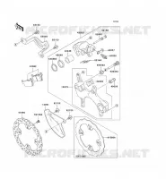 REAR BRAKE voor Kawasaki KX250F 2006