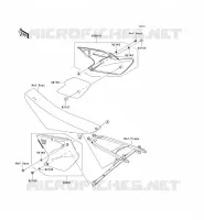 SIDE COWLING voor Kawasaki KX250F 2006
