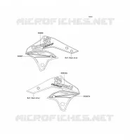 STICKER voor Kawasaki KX250F 2006