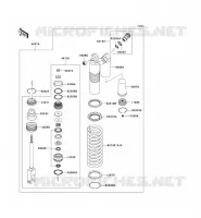 SUSPENSION   SHOCK ABSORBER voor Kawasaki KX250F 2006