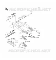 SWINGARM voor Kawasaki KX250F 2006