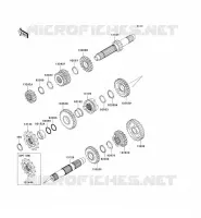 TRANSMISSION voor Kawasaki KX250F 2006