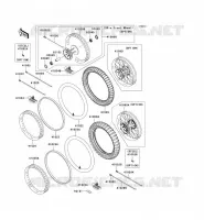 WHEELS   TIRES voor Kawasaki KX250F 2006
