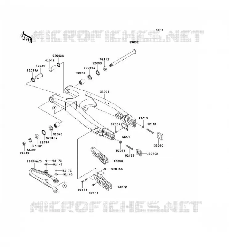 SWINGARM Kawasaki TOUT-TERRAIN 250 2009 KX250F  KX250W9F