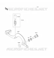 BRAKE PEDAL voor Kawasaki KX250F 2011