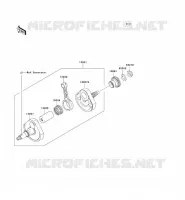 CRANKSHAFT voor Kawasaki KX250F 2011