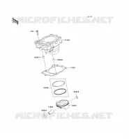 CYLINDER   PISTON  voor Kawasaki KX250F 2011